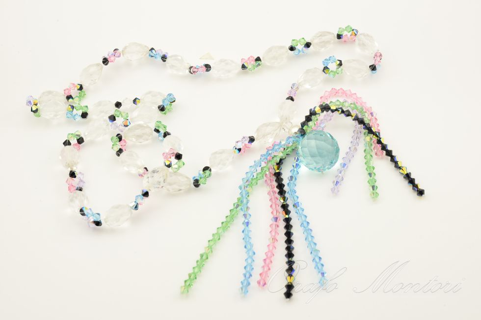 collana swarovsky con mappetti